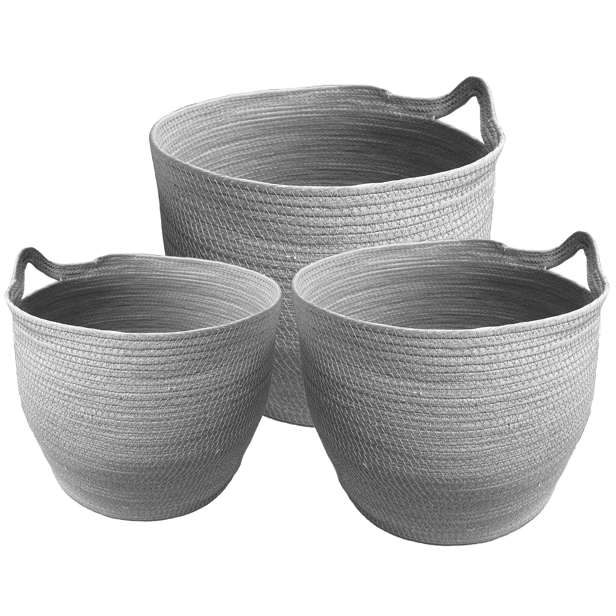 Tutumi Přírodní koš BOHO - sada 3 ks HOM-02808