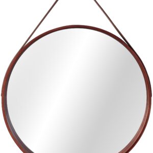 Tutumi Závěsné zrcadlo s dřeveným rámečkem 50 cm LOTF HOM-06325