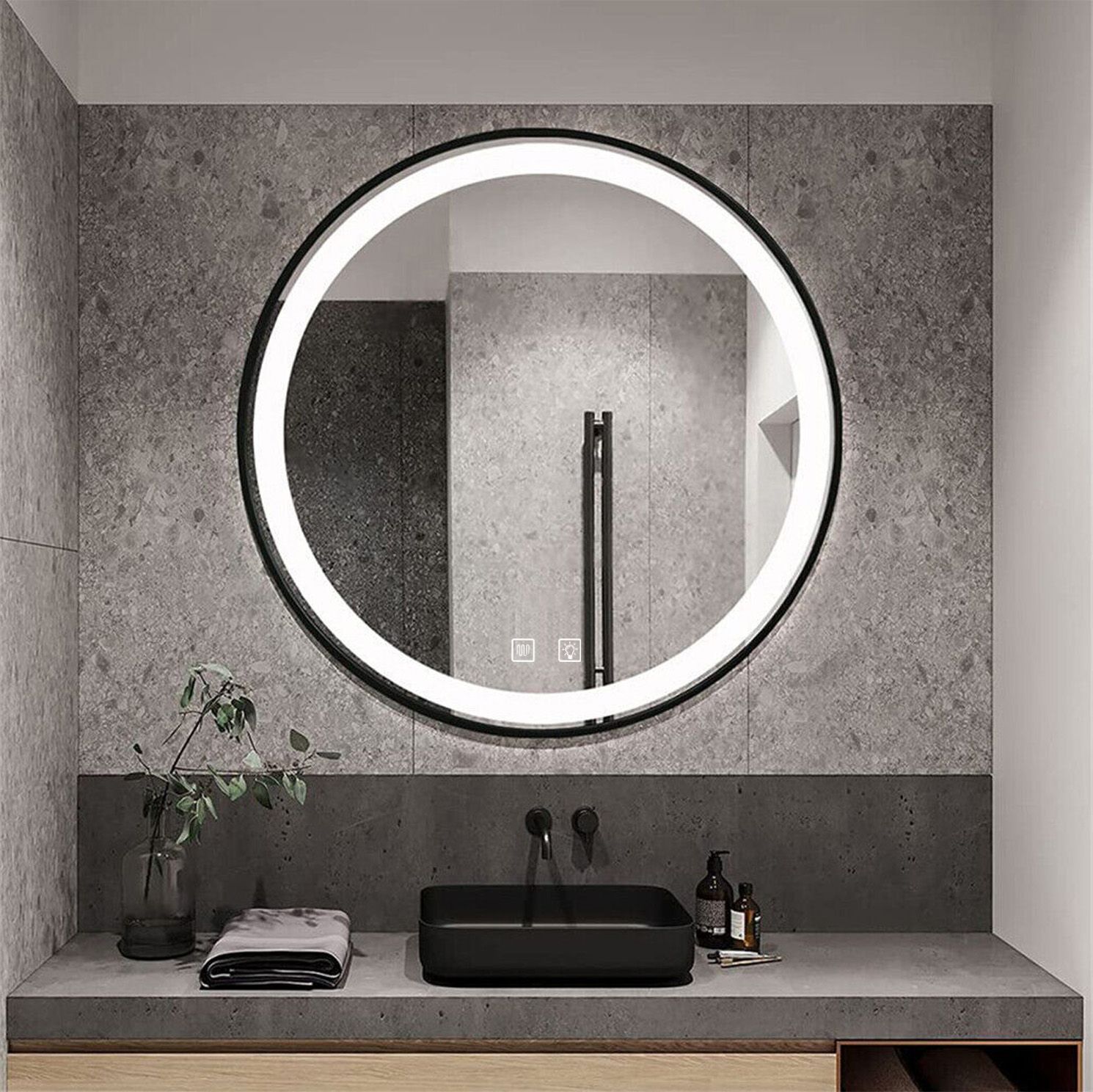 Tutumi Zrcadlo LED 50cm MMJ Black - Obrázek 2