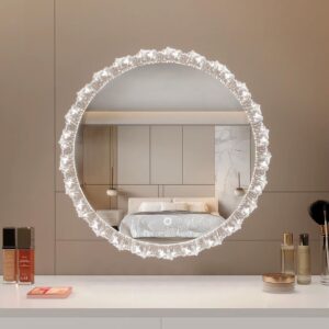 Tutumi Zrcadlo ⌀60 cm s regulovatelným LED osvětlením HOM-01503