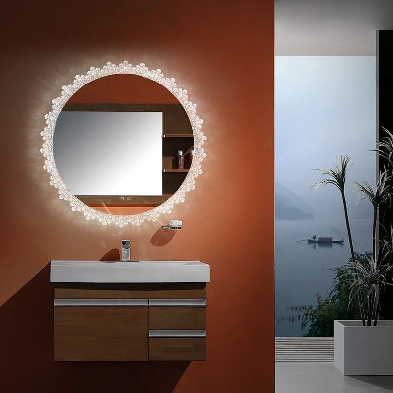 Tutumi Zrcadlo ⌀80 cm s vyhříváním a regulovatelným LED osvětlením HOM-02694 - Obrázek 2