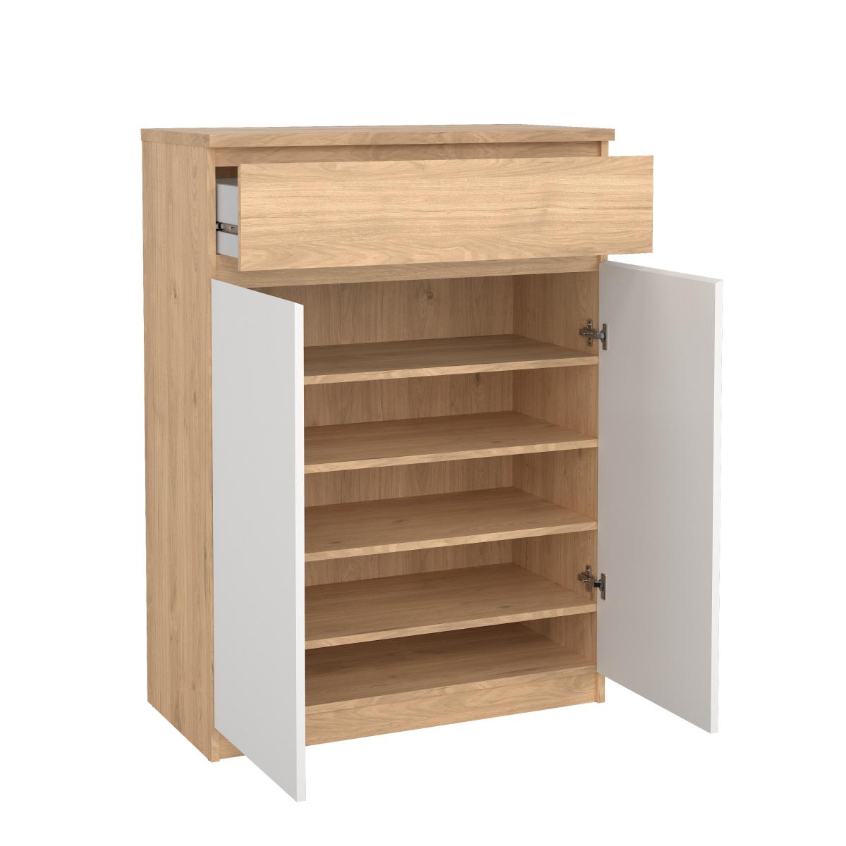 Tvilum Botník Simplicity 209 jackson hickory/bílá - Obrázek 2