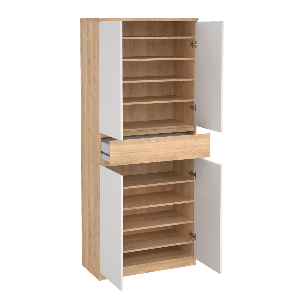 Tvilum Botník Simplicity 210 jackson hickory/bílá - Obrázek 2