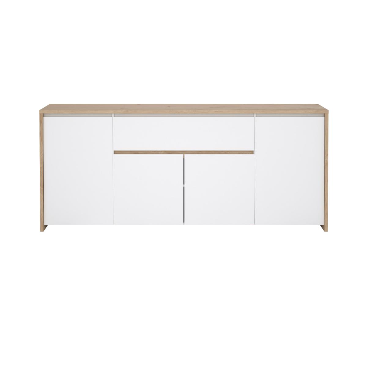 Tvilum Komoda Nerea 316 jackson hickory/bílý lesk - Obrázek 2
