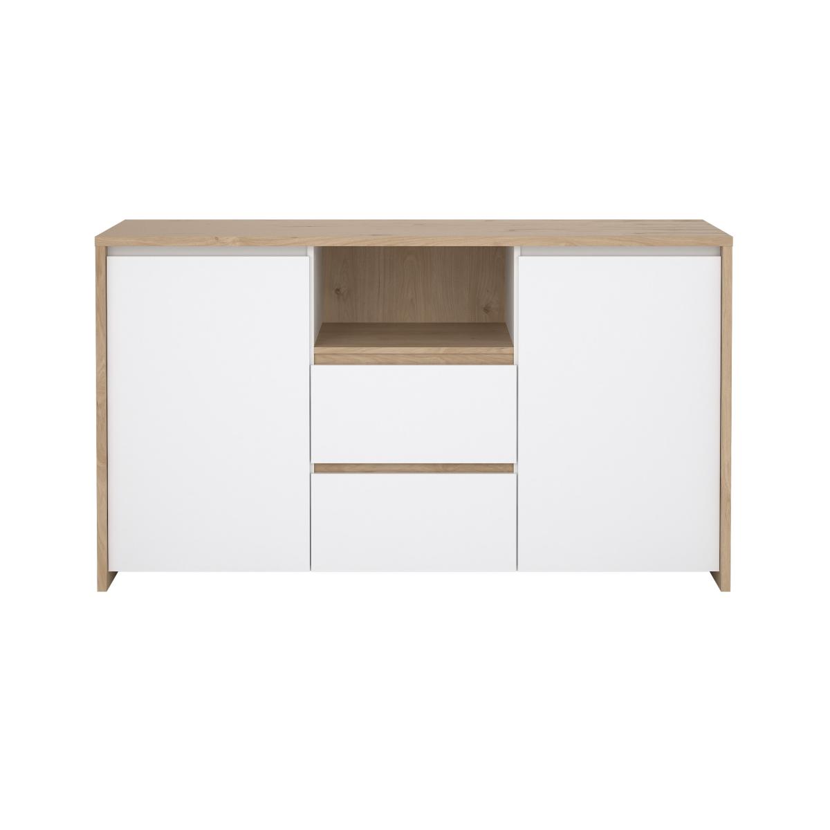 Tvilum Komoda Nerea 318 jackson hickory/bílý lesk - Obrázek 2