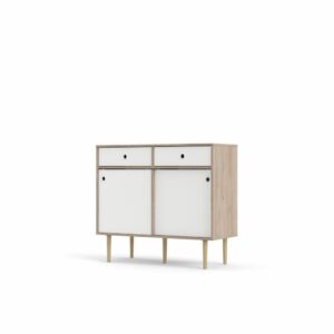 Tvilum Komoda Ruby 2d2s hickory/bílá