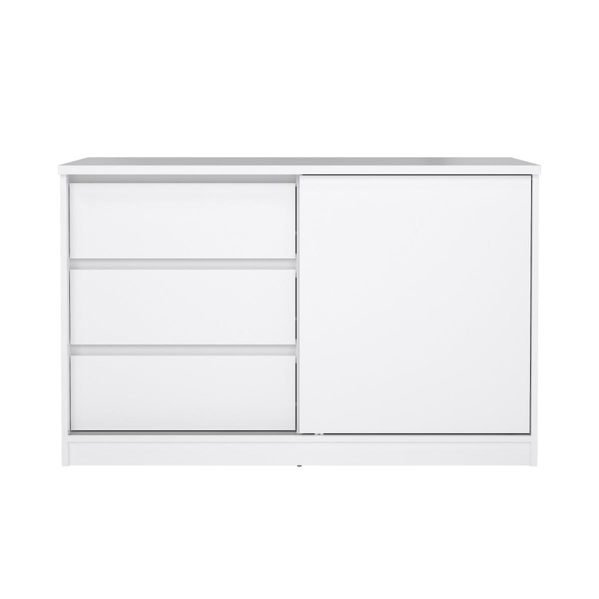Tvilum Komoda Simplicity 207 bílý lesk - Obrázek 2