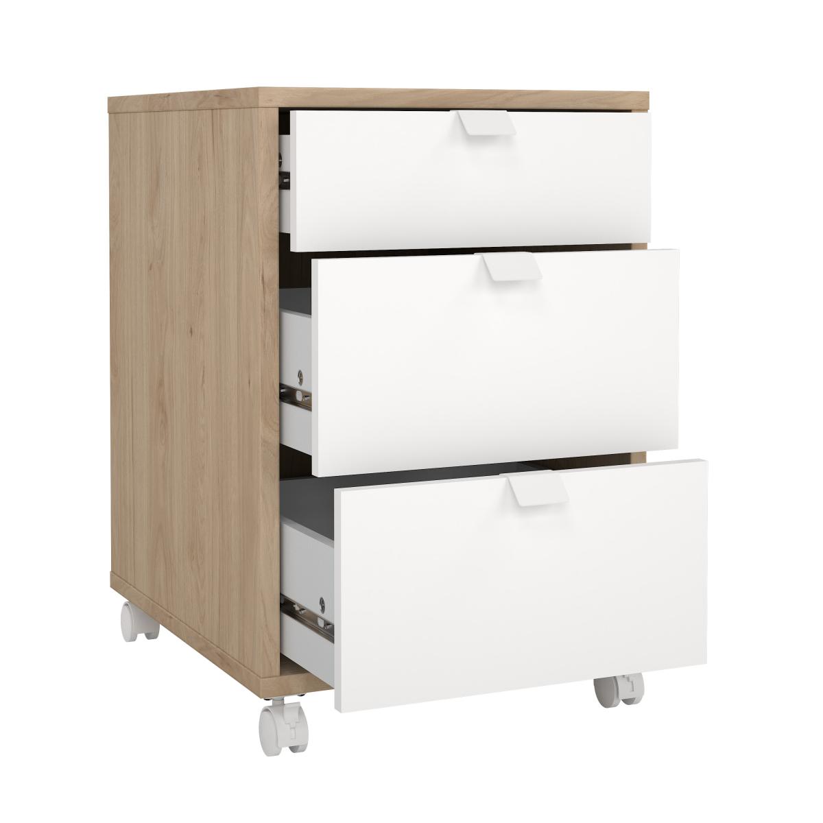 Tvilum Kontejner Sigal 584 jackson hickory/bílá - Obrázek 2