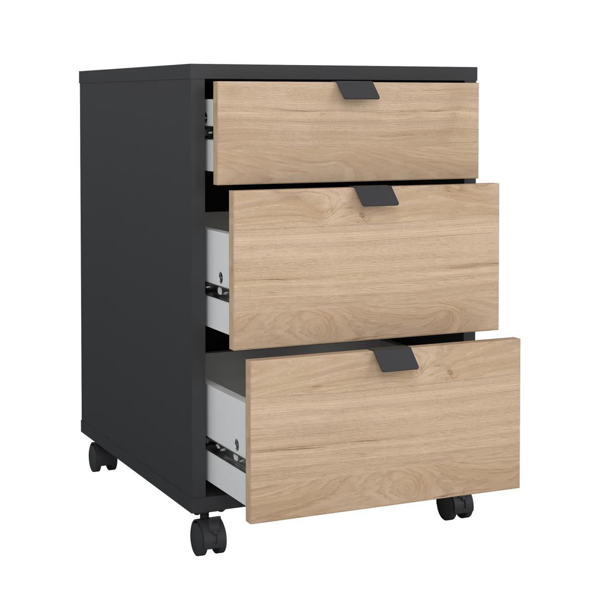 Tvilum Kontejner Sigal 584 šedá/jackson hickory - Obrázek 2