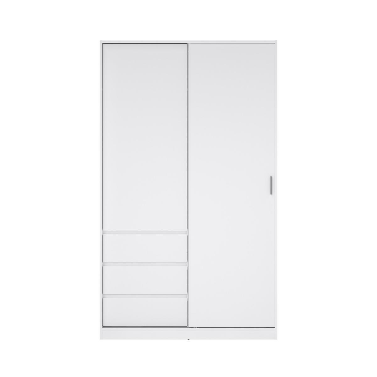 Tvilum Skříň Simplicity 146 bílý lesk - Obrázek 2