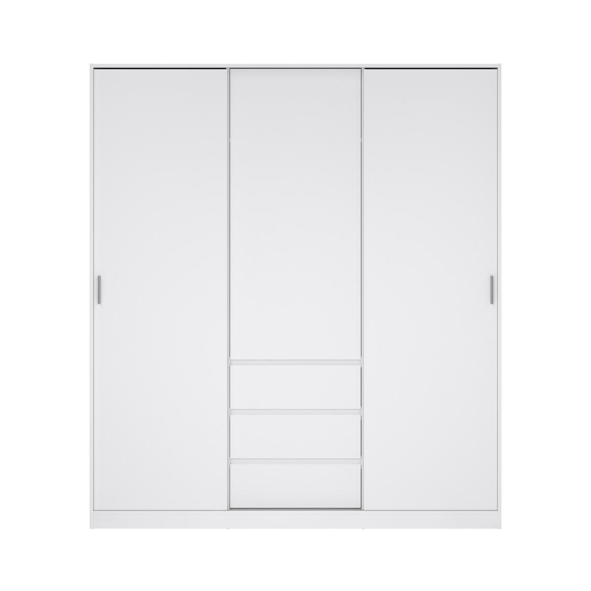 Tvilum Skříň Simplicity 148 bílý lesk - Obrázek 2