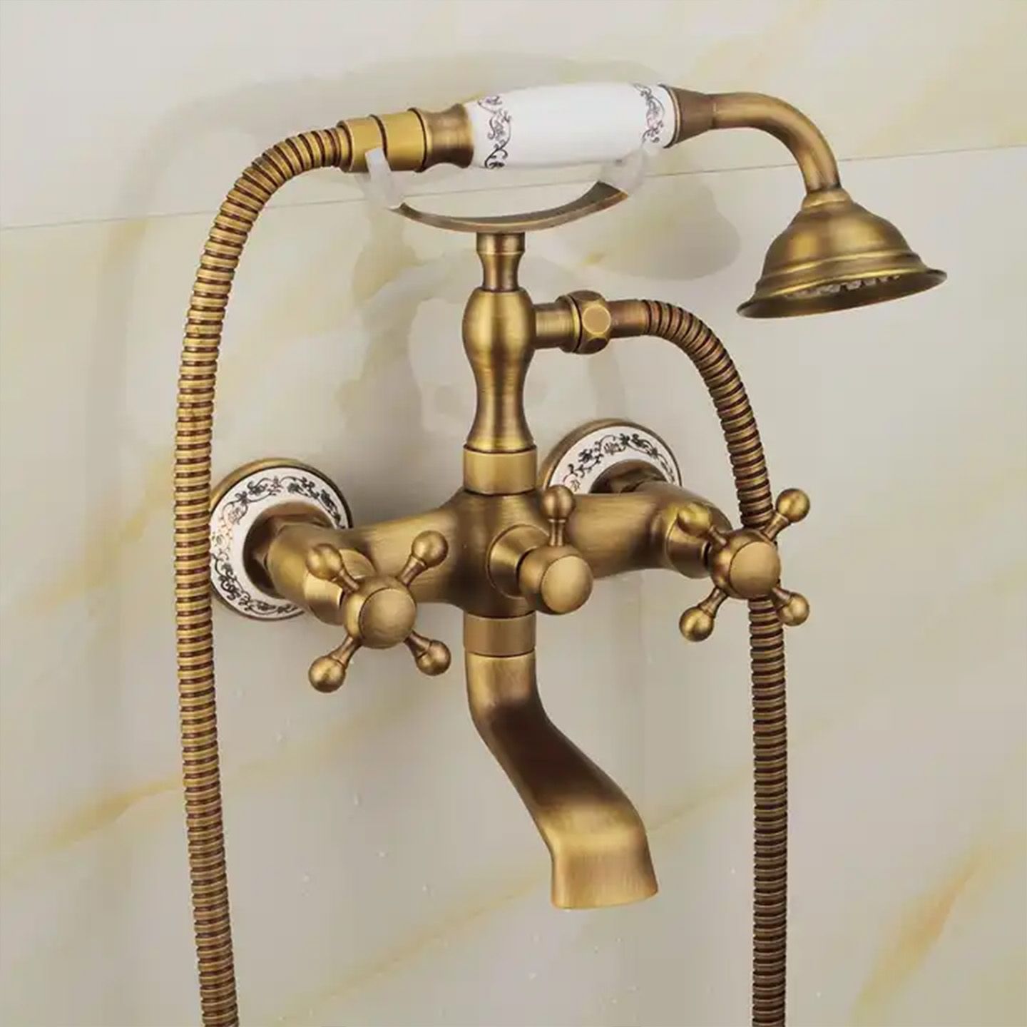 Vanová baterie REA RUSTICO ANTIQUE zlatá - Obrázek 2