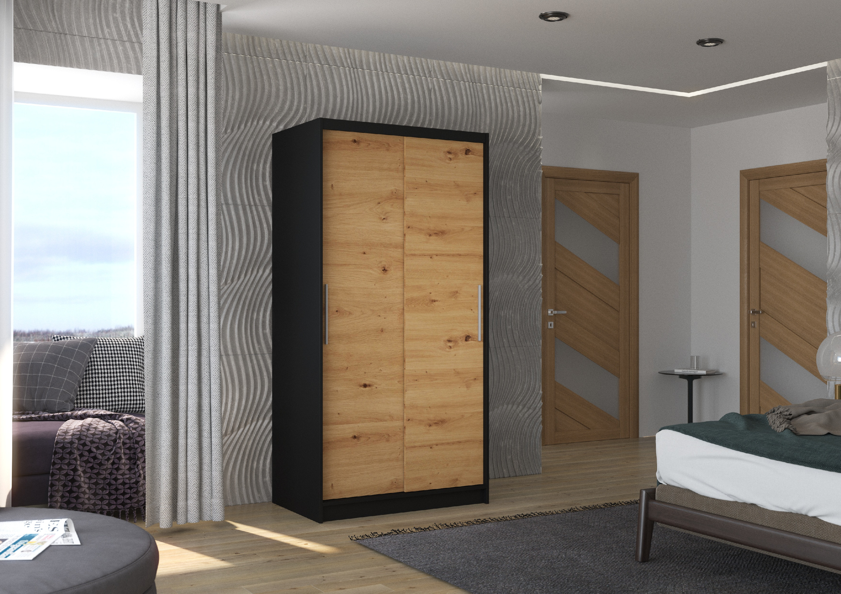 ADRK Šatní skříň posuvná ASTEN B-ART 100