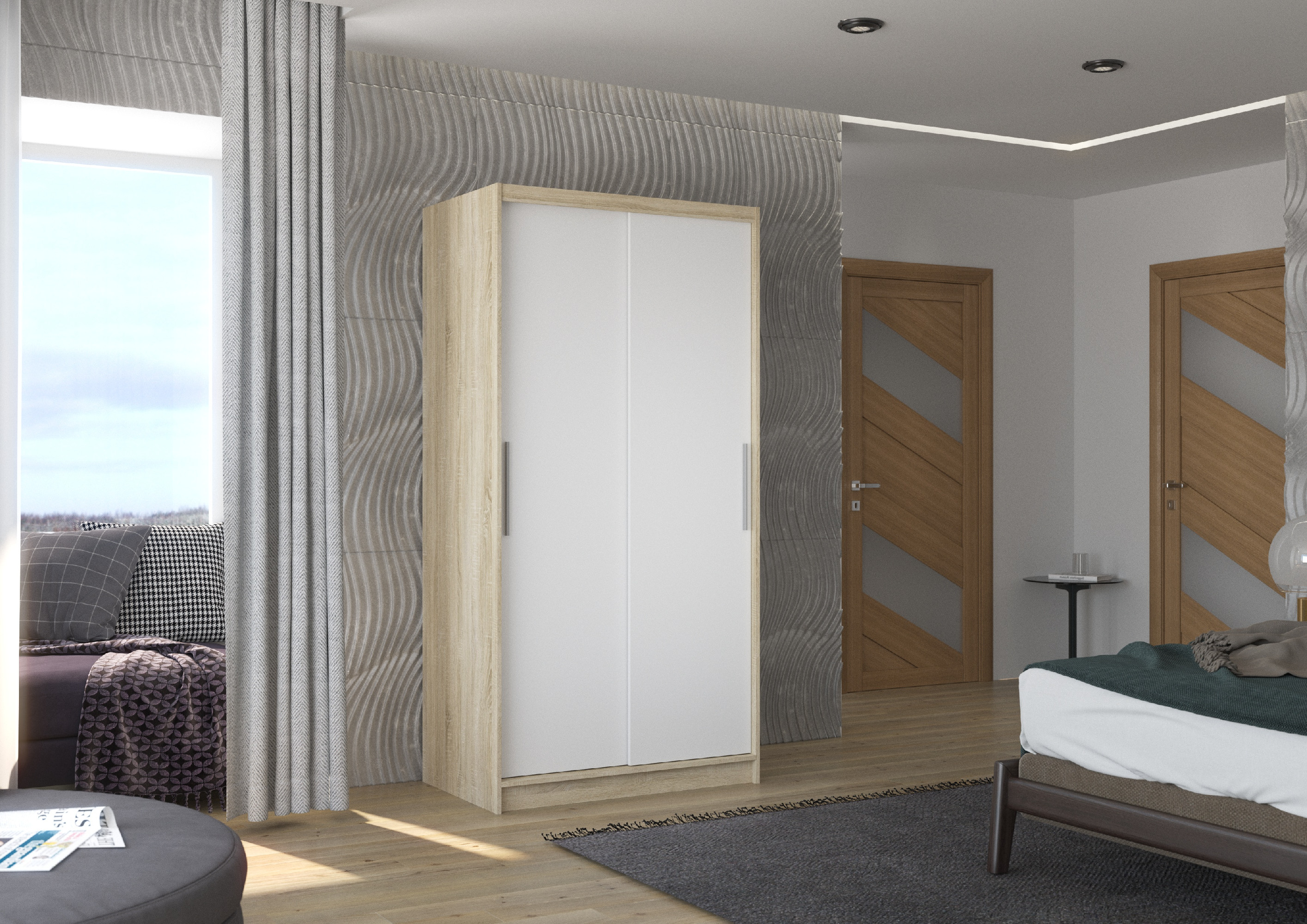 ADRK Šatní skříň posuvná ASTEN S-W 100
