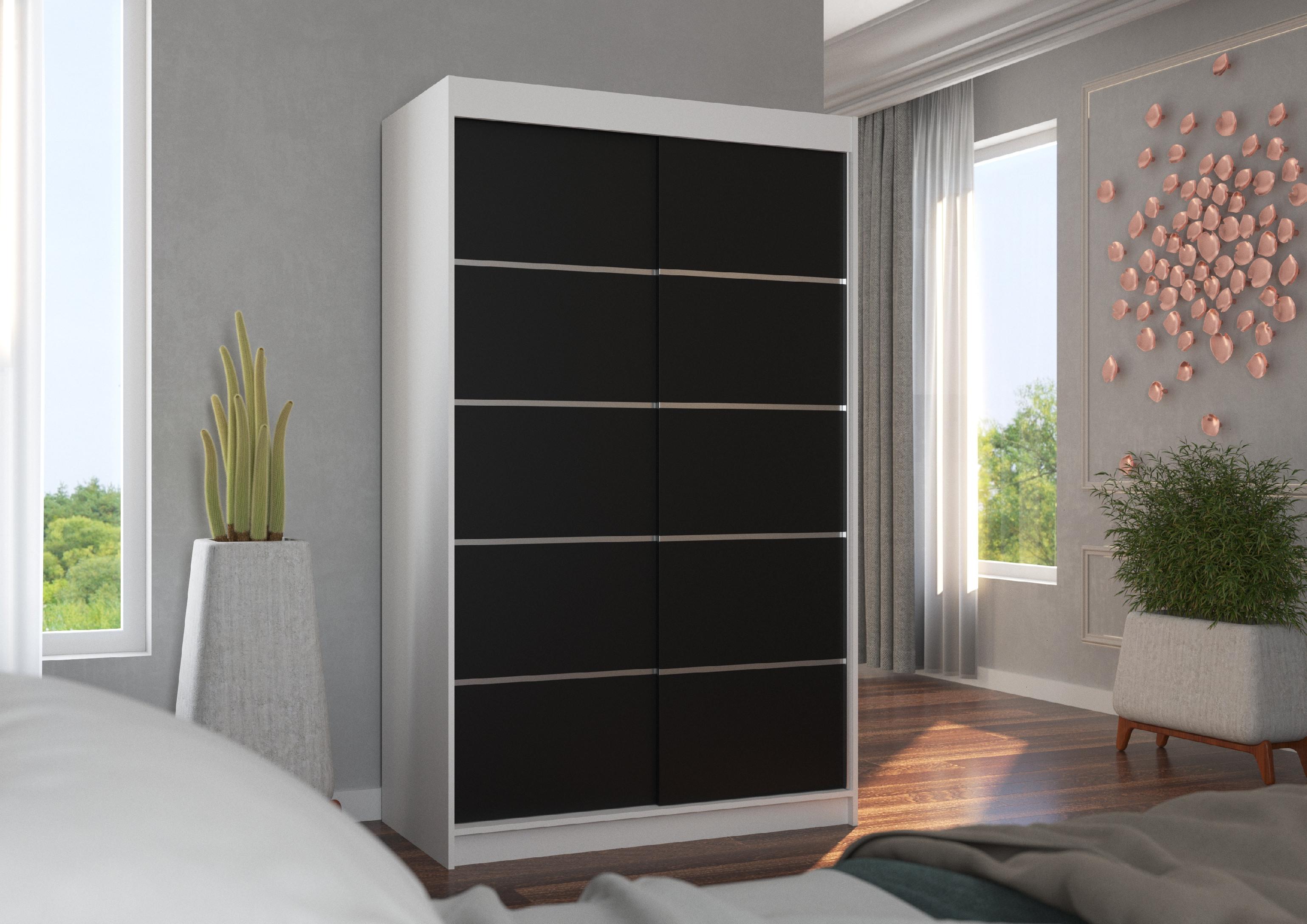 ADRK Šatní skříň posuvná BENISSO W-B 120