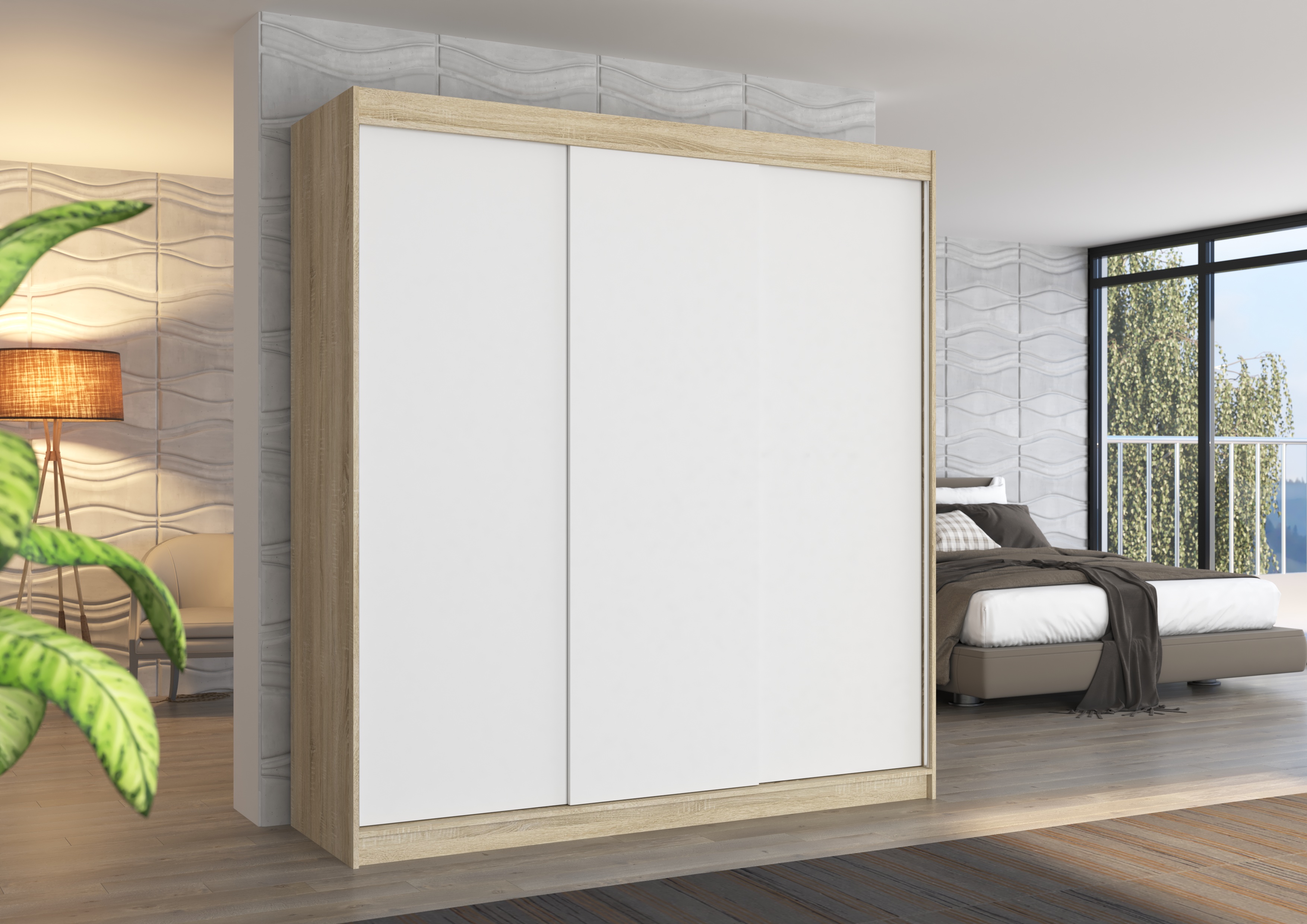 ADRK Šatní skříň posuvná MEGAN S-W 200