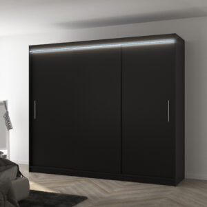 ADRK Šatní skříň posuvná s LED osvětlením ANTOS B 250 L