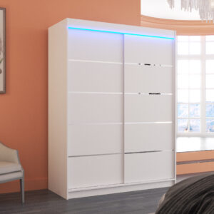 ADRK Šatní skříň posuvná s LED osvětlením LUFT W 150 L
