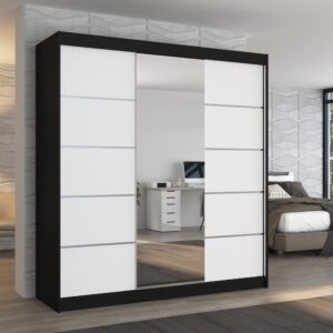 ADRK Šatní zrcadlová skříň posuvná BERGEN B-W 200