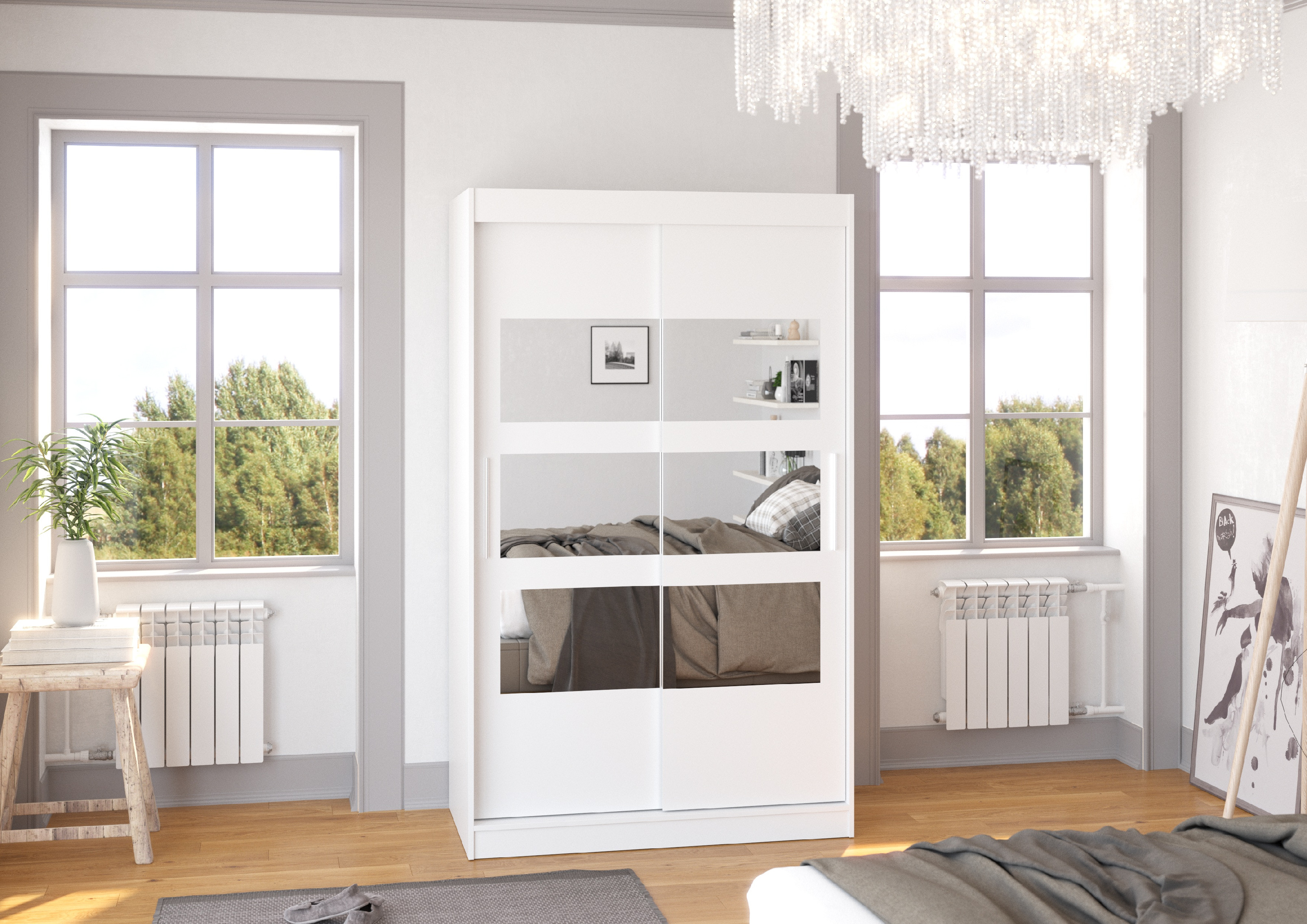 ADRK Šatní zrcadlová skříň posuvná KOLORADO W 120