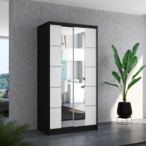 ADRK Šatní zrcadlová skříň posuvná KSAWER B-W 100