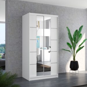 ADRK Šatní zrcadlová skříň posuvná KSAWER W 100