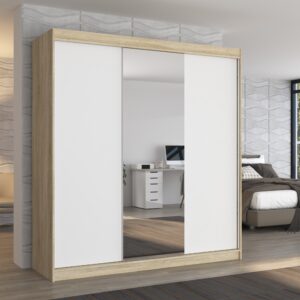 ADRK Šatní zrcadlová skříň posuvná SANTIAGO S-W 200