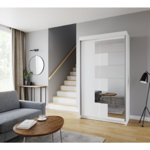 ADRK Šatní zrcadlová skříň posuvná SHALVA W 120