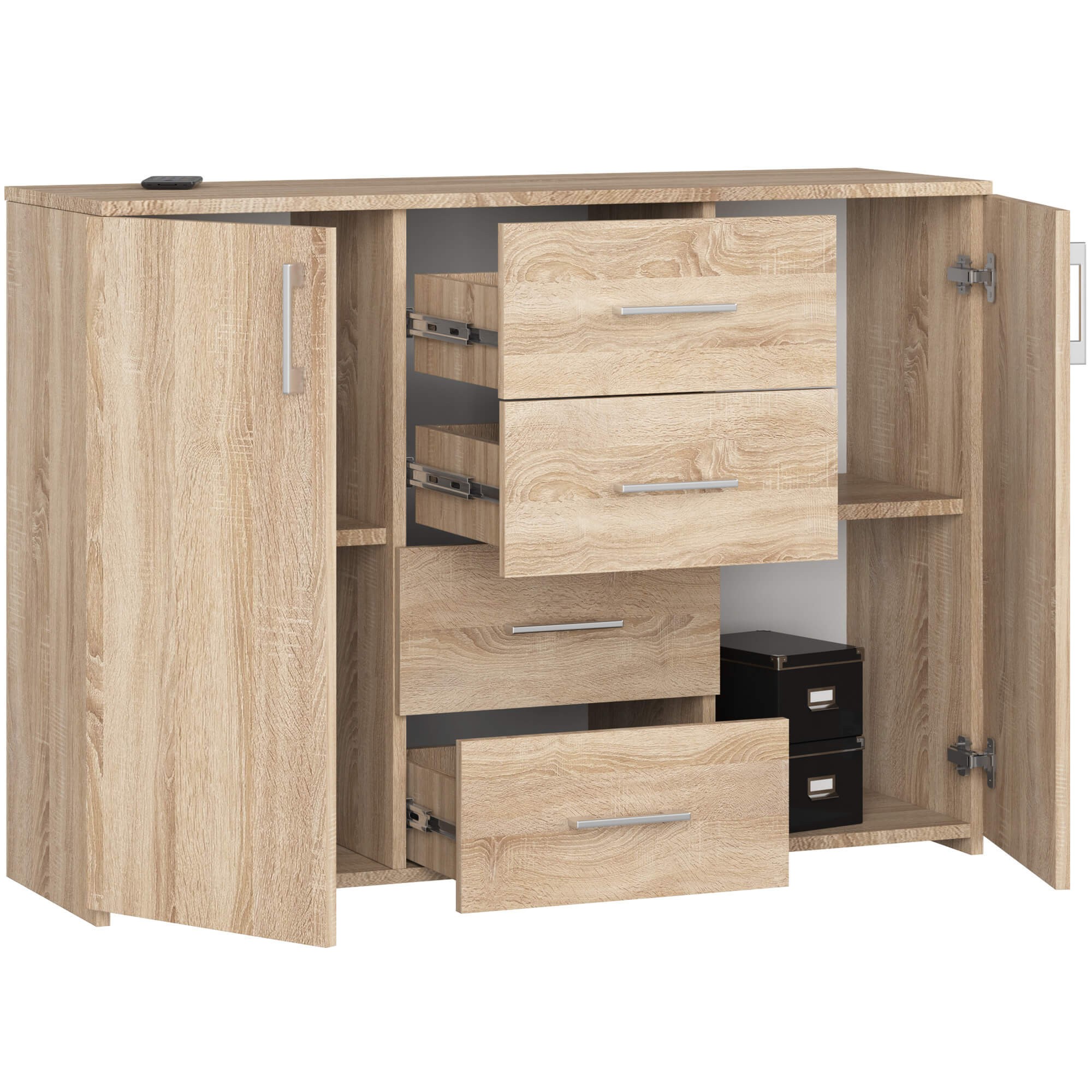 Ak furniture Komoda Torvi K 110 cm dub sonoma - Obrázek 2