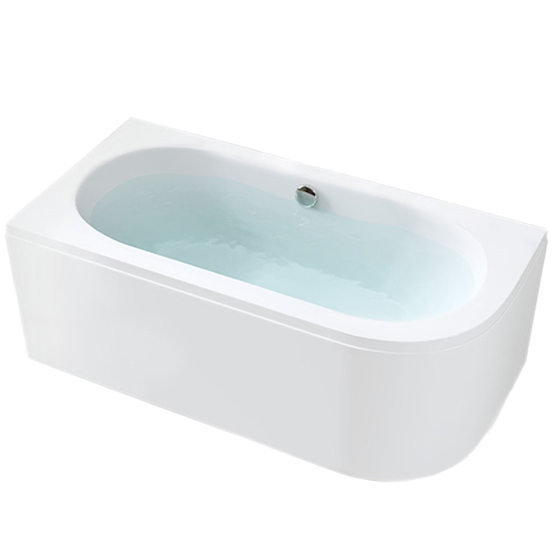 BPS-koupelny Akrylátová asymetrická vana s krycím panelem HYD-EBI150L 150x75 cm LEVÁ