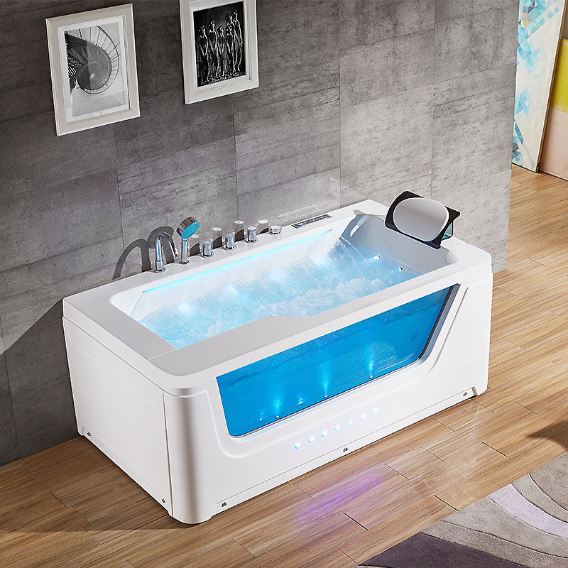 BPS-koupelny Hydromasážní vana HYD-NE912WH 170x90 BÍLÁ s ohřevem vody - Obrázek 2