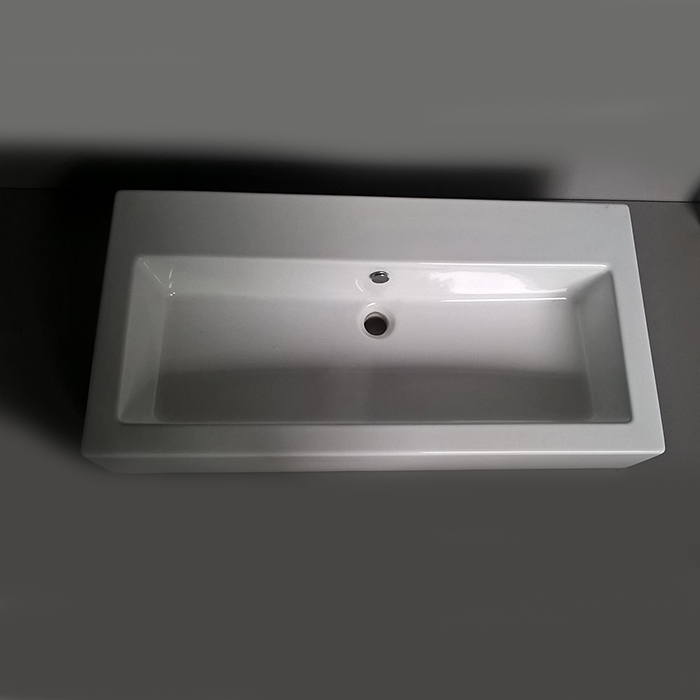 BPS-koupelny Keramické umyvadlo Biquadro na desku 100 cm - Obrázek 2