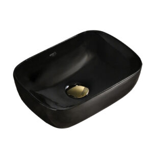 BPS-koupelny Keramické umyvadlo na desku HYD-MO-BL-370 37x25 cm