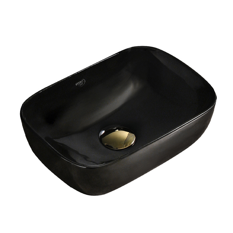 BPS-koupelny Keramické umyvadlo na desku HYD-MO-BL-370 37x25 cm