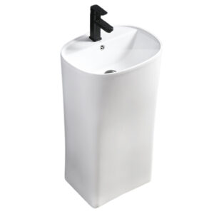 BPS-koupelny Volně stojící keramické umyvadlo HYD-CO-WH-440 49x38 cm