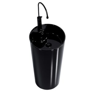 BPS-koupelny Volně stojící keramické umyvadlo HYD-LO-BL-400 ø40 cm