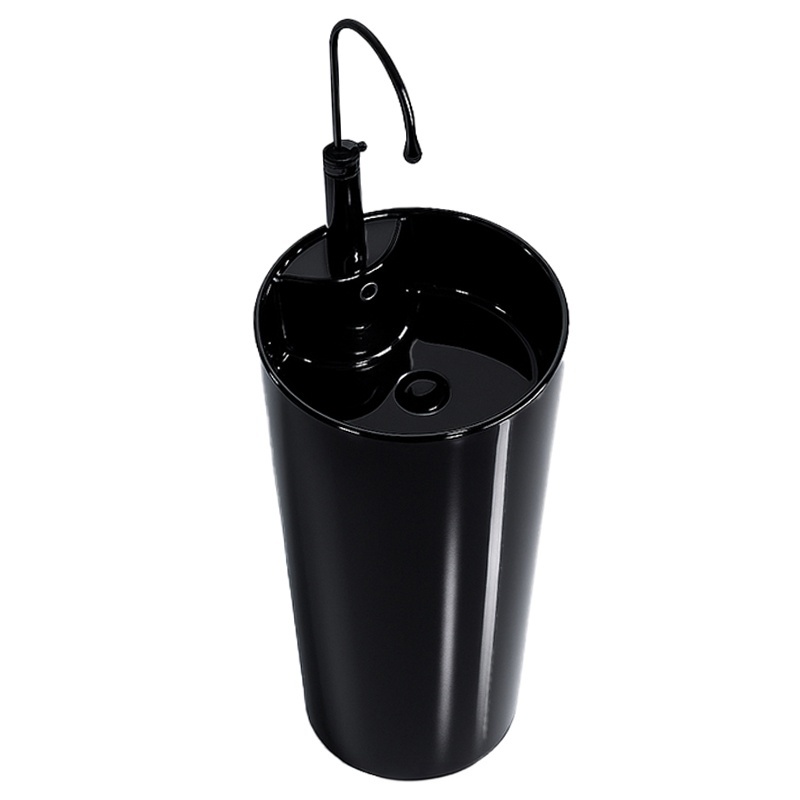 BPS-koupelny Volně stojící keramické umyvadlo HYD-LO-BL-400 ø40 cm
