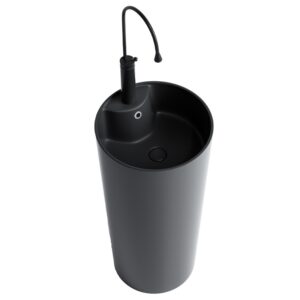 BPS-koupelny Volně stojící keramické umyvadlo HYD-LO-MTB-400 ø40 cm