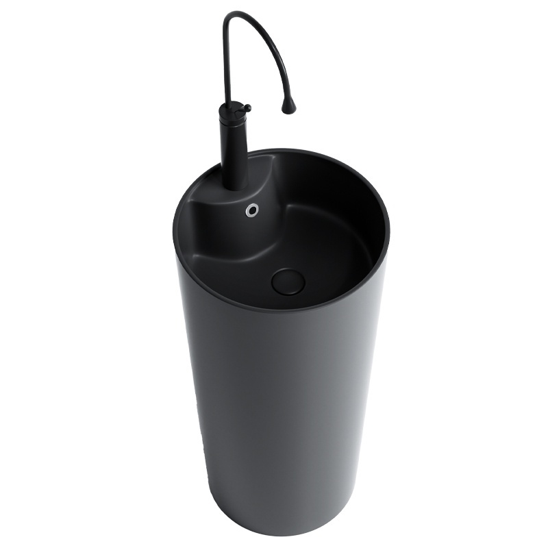 BPS-koupelny Volně stojící keramické umyvadlo HYD-LO-MTB-400 ø40 cm