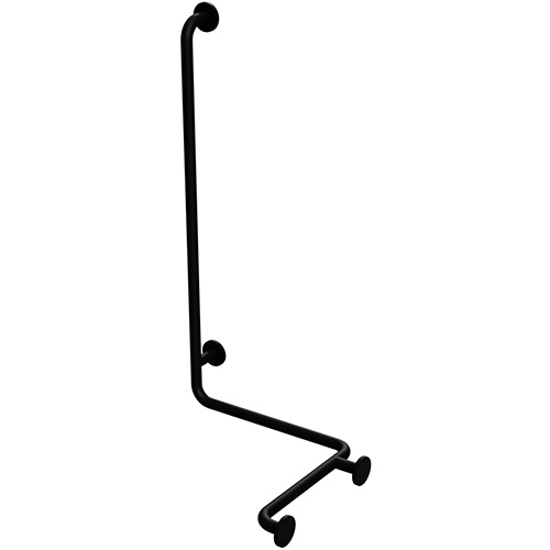 Bemeta Design HELP: Madlo do sprchy se svislou opěrou levé skládané s krytkou