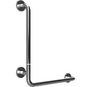 Bemeta Design HELP: Nástěnné opěrné držadlo levé skládané s krytkou