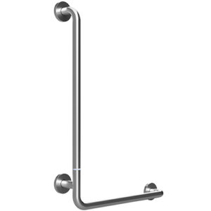 Bemeta Design HELP: Nástěnné opěrné držadlo levé skládané s krytkou