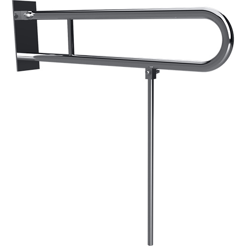 Bemeta Design HELP: Sklopný úchyt ve tvaru U s opěrnou nohou 813 mm