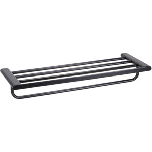 Bemeta Design ORGANIC BLACK: Držák ručníků s hrazdou 600 mm - 167105150