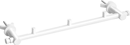 Bemeta Design RAWELL: Držák ručníků na topné těleso s háčky 300 mm