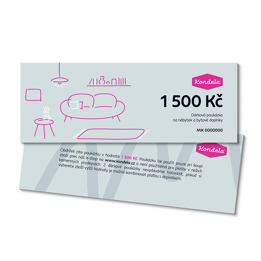 Dárková poukázka v hodnotě 1.500 Kč