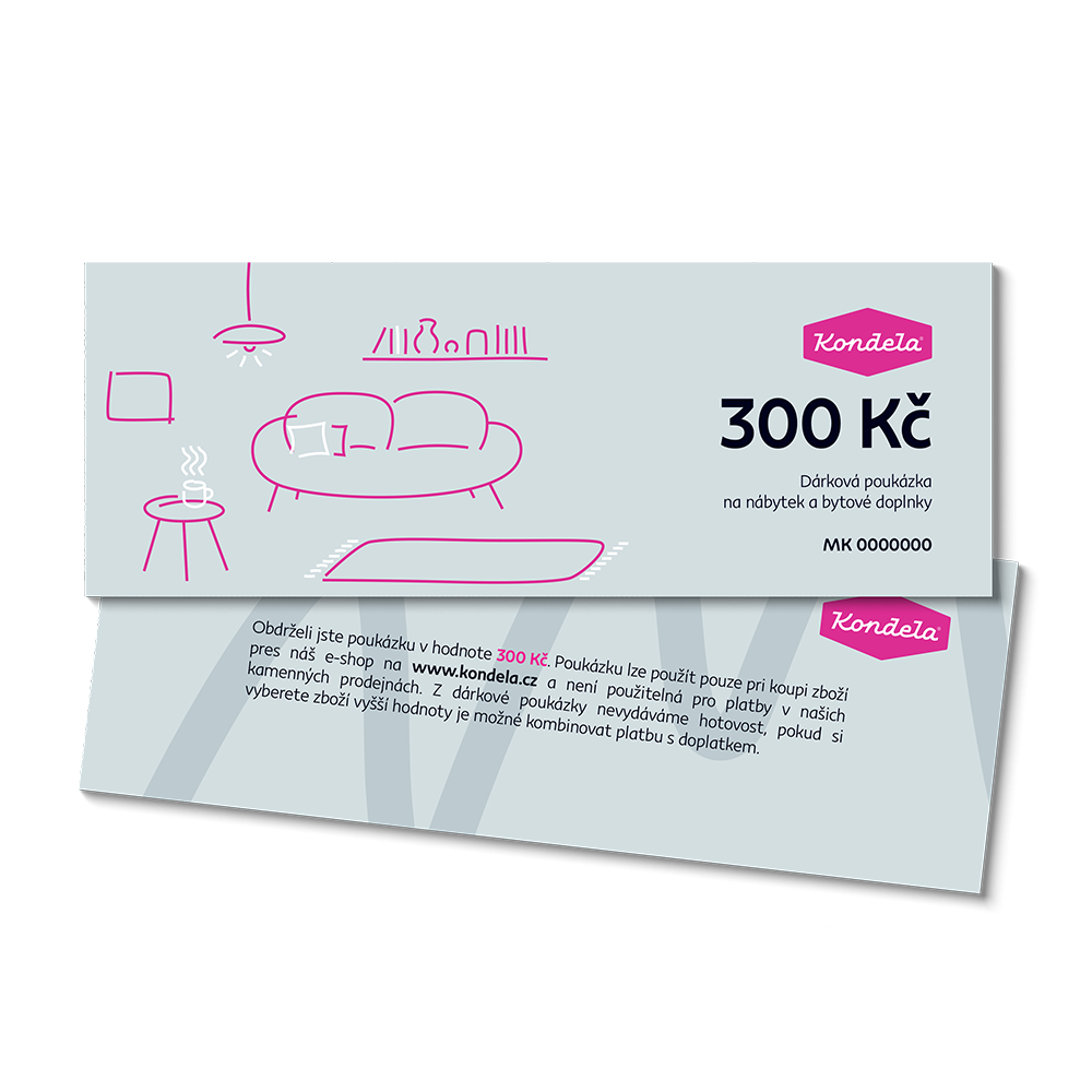 Dárková poukázka v hodnotě 300 Kč