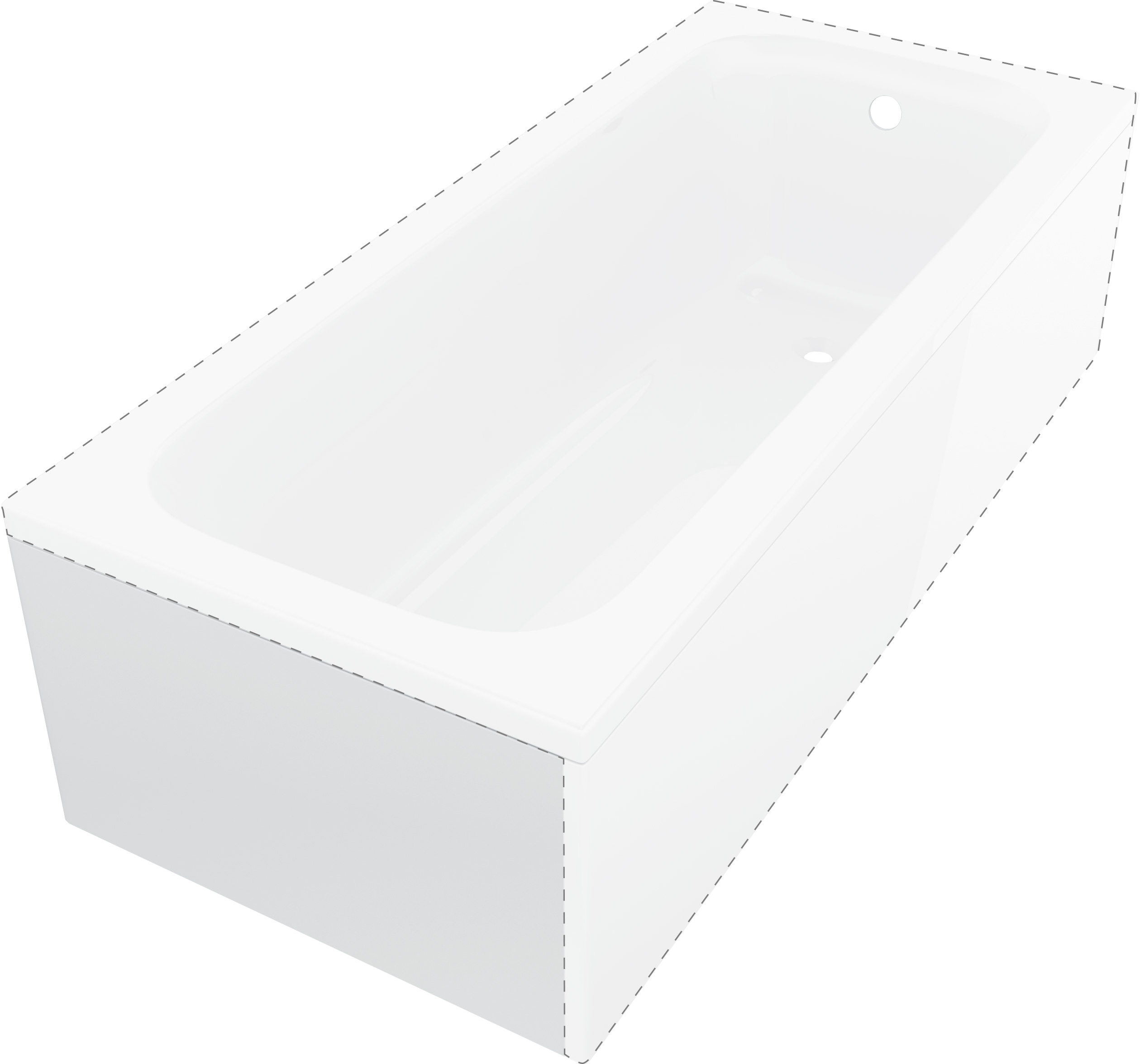 Deante Boční krycí panel k vaně Prizma 180 cm - KTJK018O