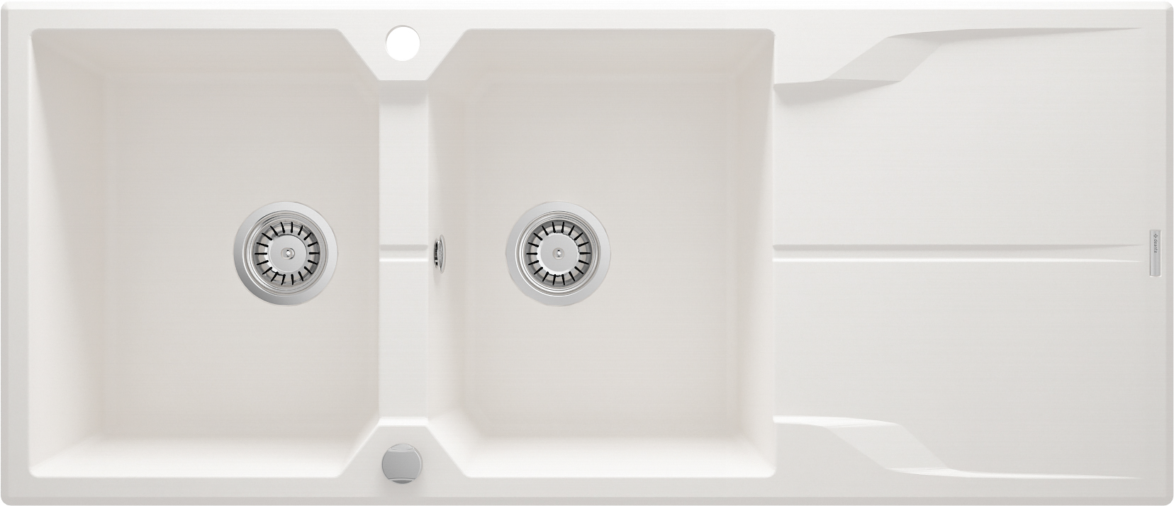 Deante Dřez Andante Flush 2 komory + odkapávač