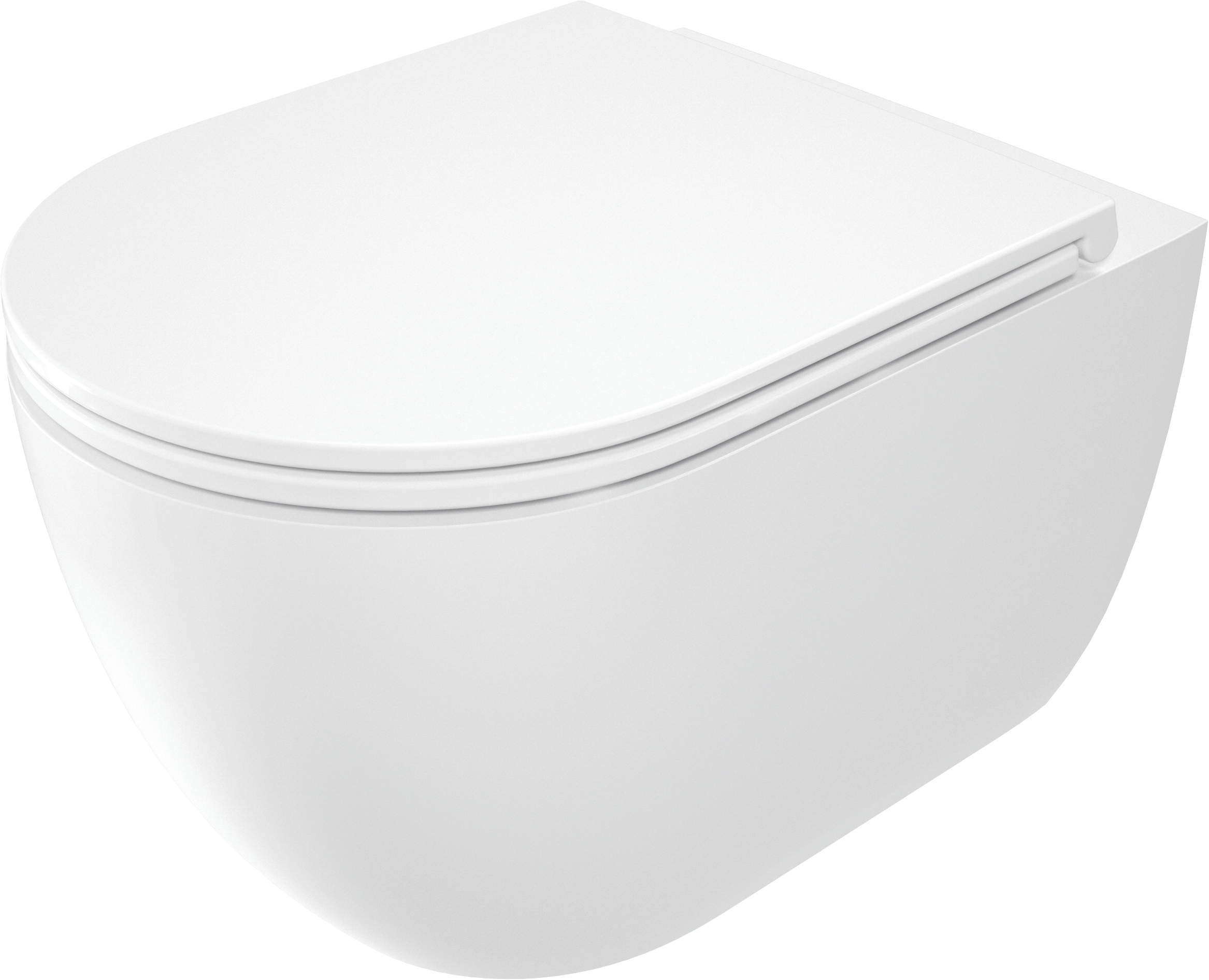 Deante Závěsný WC komplet bez příruby Round - CGRD6ZPW